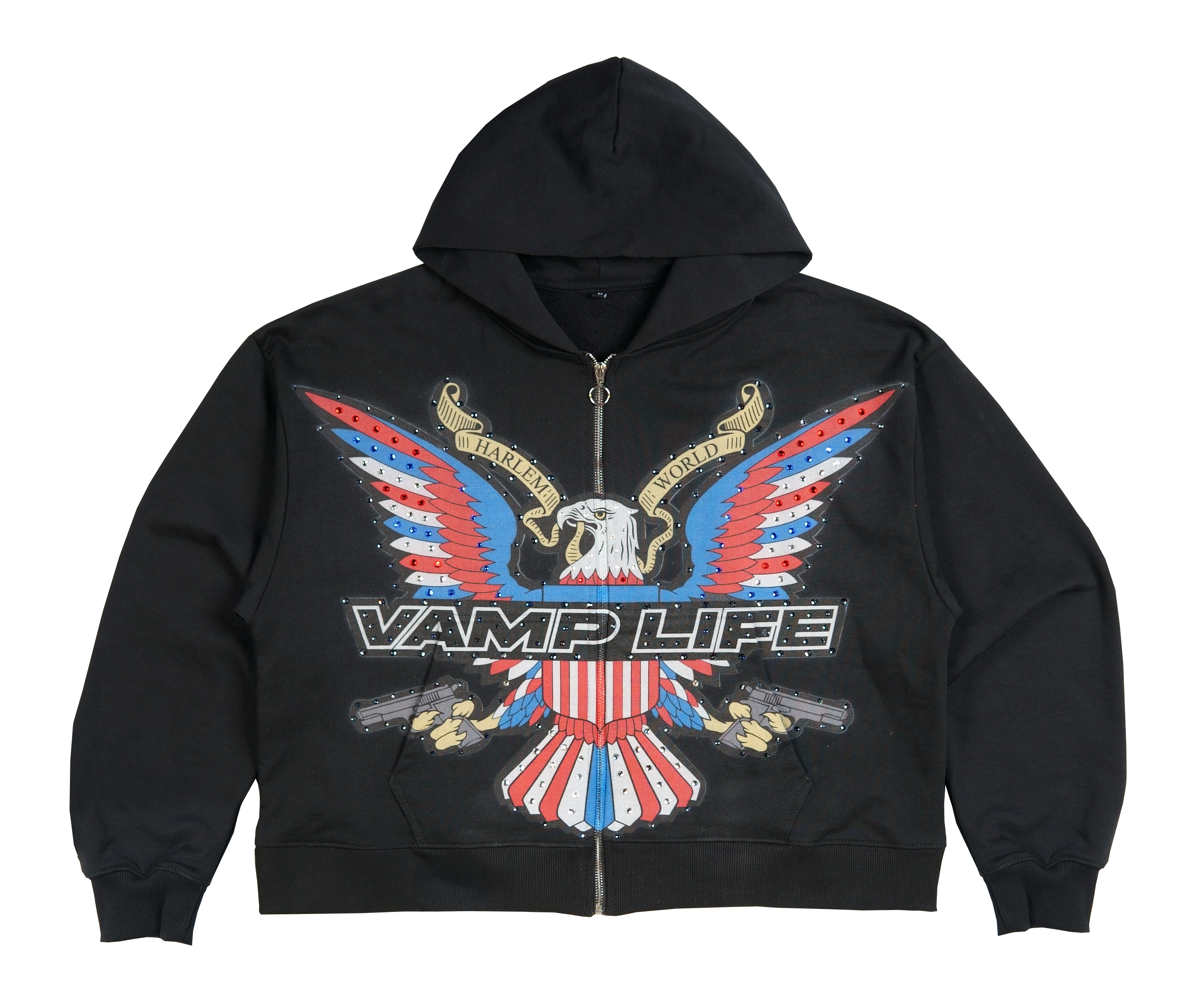 RHINESTONE VAMPLIFE DIPLOMAT HOODIE